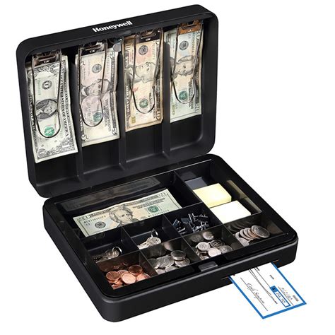 honeywell 12 inch steel security cash box|honeywell deluxe steel box.